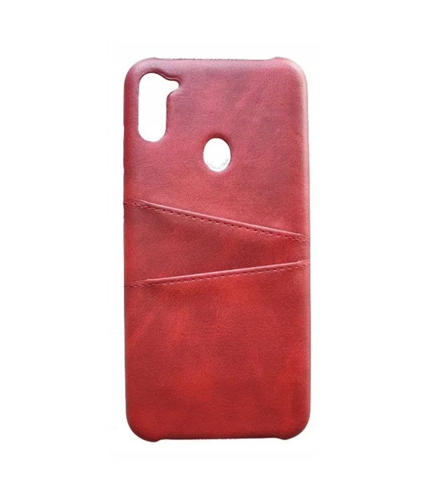 Zaščitno ohišje za Samsung Galaxy A11 Card Slot Leather Red