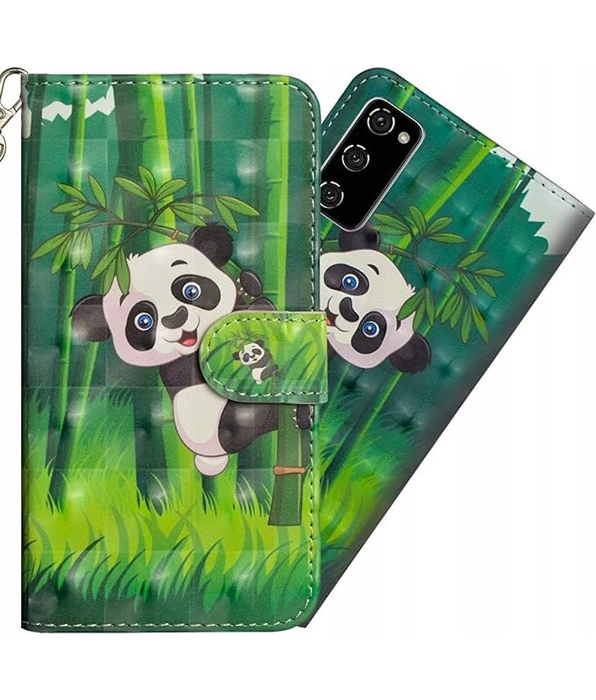 Zaščitno ohišje z zavihkom za Samsung Galaxy S21 Plus Panda Green