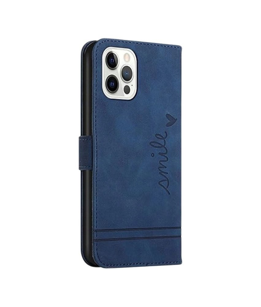 Etui z Klapką do Oppo A92S / Reno4 Funkcja Portfela Niebieskie