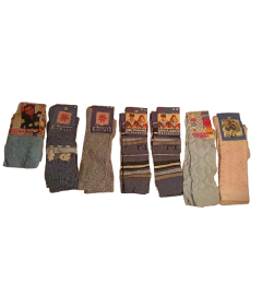 Zestaw 7 Par Skarpet Dziecięcych Różne Kolory i Wzory Rozmiar 13-16 cm